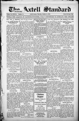 The Axtell Standard from Axtell, Kansas on October 24, 1935 · 1