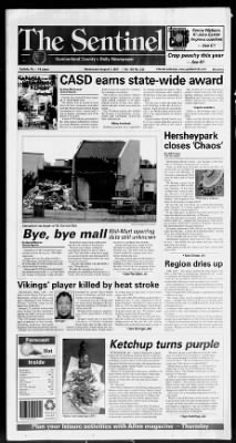The Sentinel from Carlisle, Pennsylvania on August 1, 2001 · 1