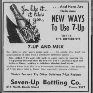 7-Up and Milk ad