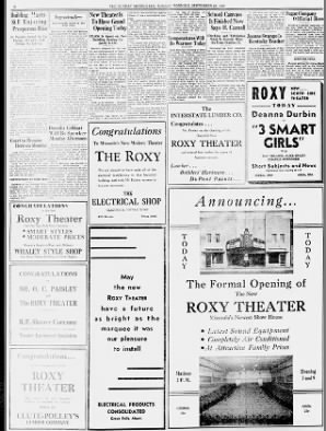 Roxy theatre opening