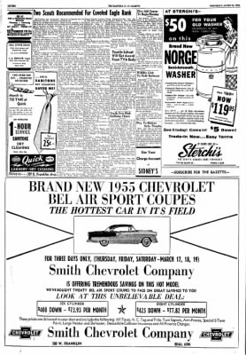 The Gastonia Gazette from Gastonia, North Carolina on March 16, 1955