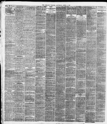 Chicago Tribune from Chicago, Illinois on April 3, 1869 · 2