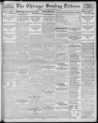 Chicago Tribune from Chicago, Illinois on December 9, 1900 · 1