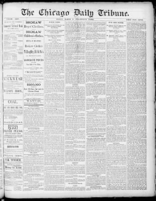 Chicago Tribune from Chicago, Illinois on March 14, 1884 · 1