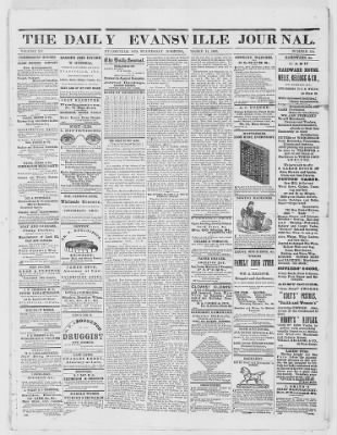 The Evansville Daily Journal from Evansville, Indiana on March 11, 1863 · 1