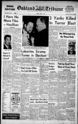 Oakland Tribune from Oakland, California on April 1, 1966 · 1