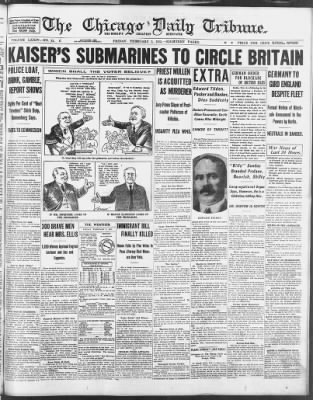 Chicago Tribune From Chicago Illinois On February 5 1915 1