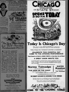 Chicago theatre opening