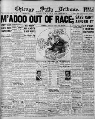 Chicago Tribune from Chicago, Illinois on June 19, 1920 · 1
