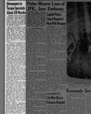Newspapers in Europe speculate about John F. Kennedy's assassination; criticize Dallas police