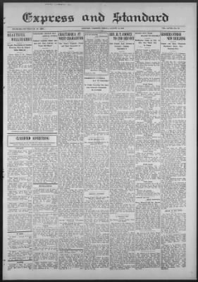 Express and Standard from Newport, Vermont on August 10, 1923 · 1