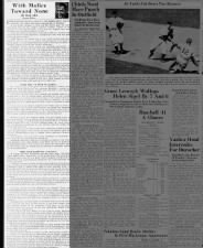 Sports column on Jackie Robinson's history-making first game with the Dodgers in 1947