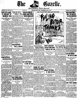The Gazette from Stevens Point, Wisconsin • Page 1