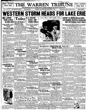 The Warren Tribune from Warren, Pennsylvania • Page 1