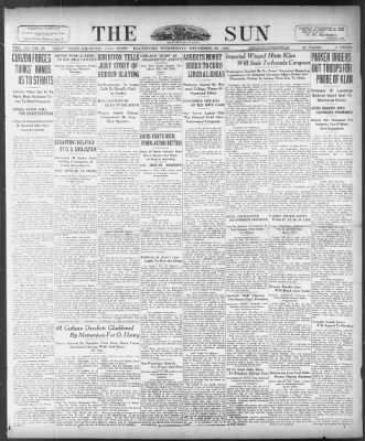 The Baltimore Sun from Baltimore, Maryland on December 20, 1922 · 1