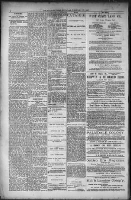 The Los Angeles Times from Los Angeles, California on February 17, 1887 · 2