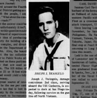 21-year-old Joseph J. DeAngelo U.S. Navy service photo