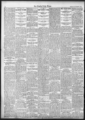 The Los Angeles Times from Los Angeles, California on November 1, 1897 · 2