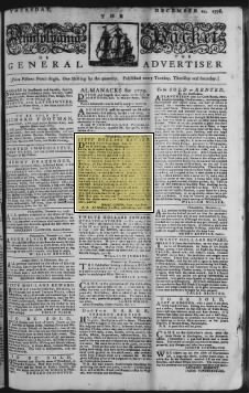 Dunlap and Claypoole's American Daily Advertiser