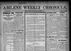 The Abilene Weekly Chronicle