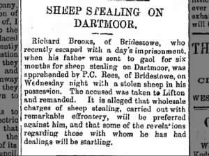 Sheep Stealing on Dartmoor