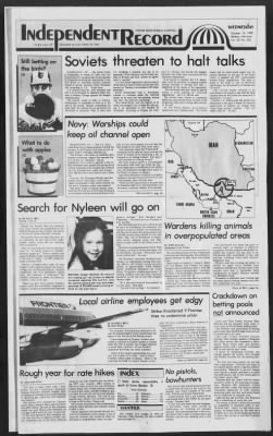 The Independent-Record from Helena, Montana on October 12, 1983 · 1
