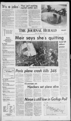 The Journal Herald from Dayton, Ohio on March 4, 1974 · 1