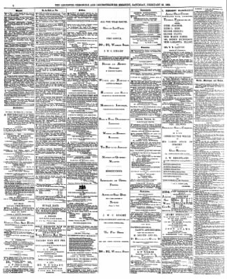 Leicester Chronicle Or Commercial And Leicestershire Mercury From Leicester Leicestershire England On February 23 1884 4