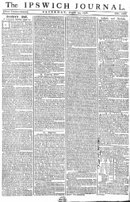 The Ipswich Journal from Ipswich, Suffolk, England on August 24, 1776 · 1