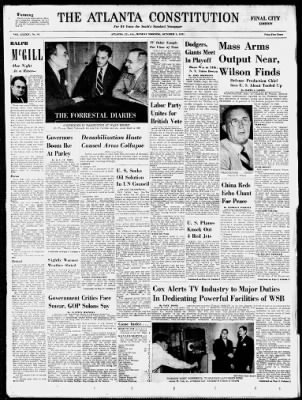 The Atlanta Constitution from Atlanta, Georgia on October 1, 1951 · 1