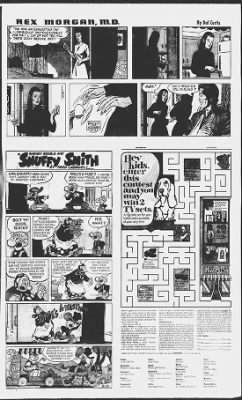 01 HUSH PUPPIES Sunday Comics Advertisement  MAZE CONTEST 1972 