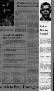 Cincinnati Strangler - Posteal Laskey - 12 Jun 1968