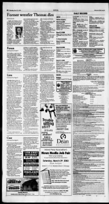 Wisconsin State Journal from Madison, Wisconsin on March 22, 2003 · 14