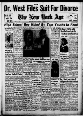 The New York Age from New York, New York on May 19, 1945 · Page 1