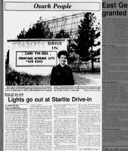 Starlite Drive in closed