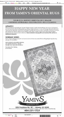 The Atlanta Constitution From, Yamins Oriental Rugs Atlanta