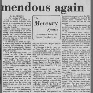 1975 Nebraska-Kansas State MM defense