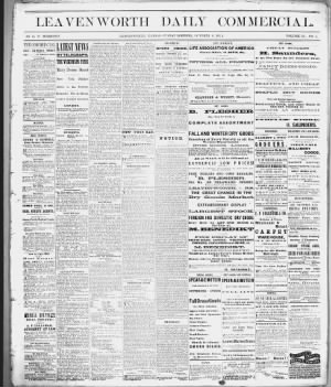 Leavenworth Daily Commercial from Leavenworth, Kansas • 1