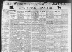 The Weekly Yellowstone Journal and Live Stock Reporter