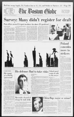 The Boston Globe from Boston, Massachusetts on August 27, 1980 · 1