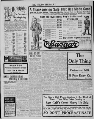 El Paso Herald from El Paso, Texas on November 22, 1911 · Page 5