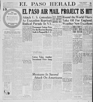 El Paso Herald from El Paso, Texas on August 27, 1927 · Page 1