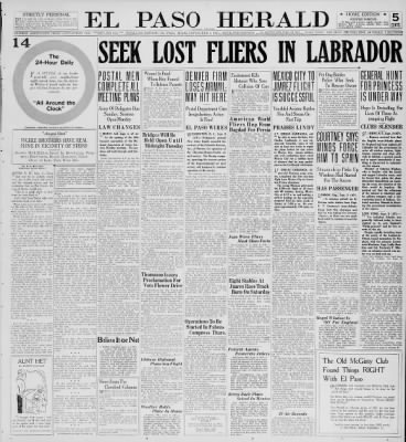 El Paso Herald from El Paso, Texas on September 3, 1927 · Page 1