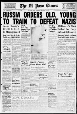 El Paso Times from El Paso, Texas on September 18, 1941 · 1