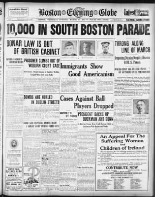 The Boston Globe from Boston, Massachusetts on March 17, 1921 · 1