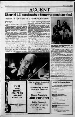 The Daily Utah Chronicle from Salt Lake City, Utah on February 16, 1989 · 8
