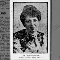 Newspaper photo of L. M. Montgomery, published in 1911