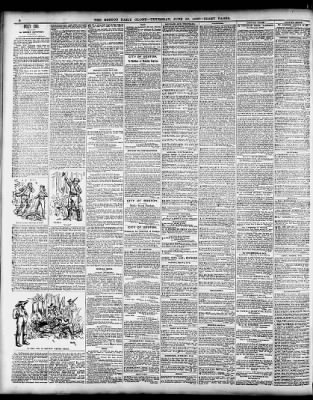 The Boston Globe From Boston Massachusetts On June 10 1886 6