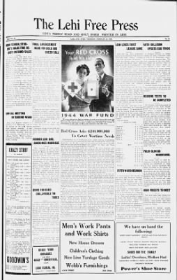 Lehi Free Press from Lehi, Utah on February 24, 1944 · 1