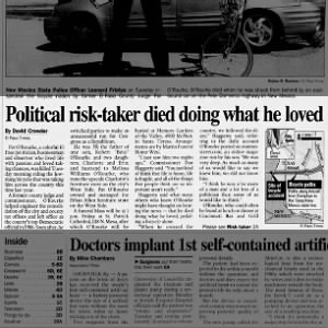 Pat O'Rourke, dead, 2001, El Paso, Texas, Judge, Beto O'Rourke son